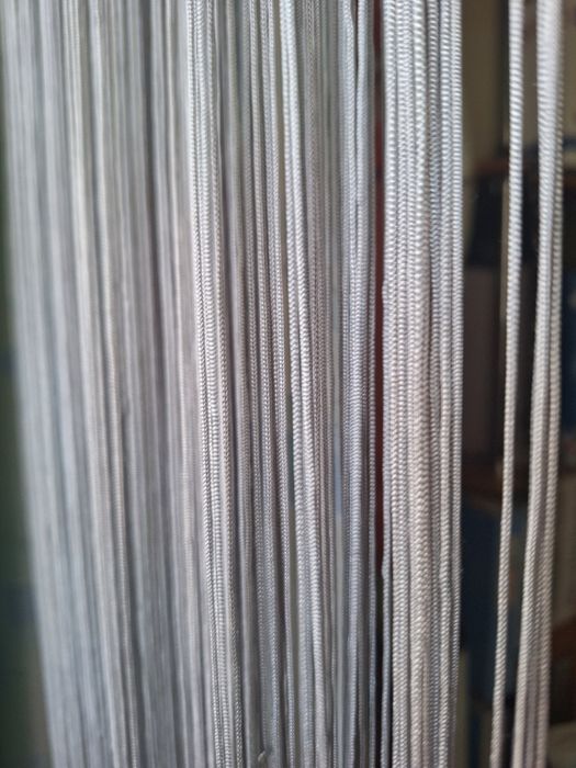 Dwie firanki, zasłonki typu makaron 156x240, 2 szt