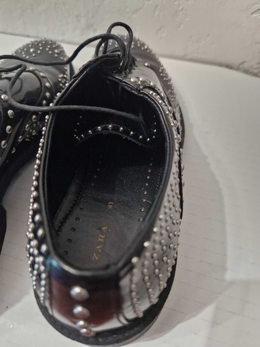 Лоферы броги Zara р.41