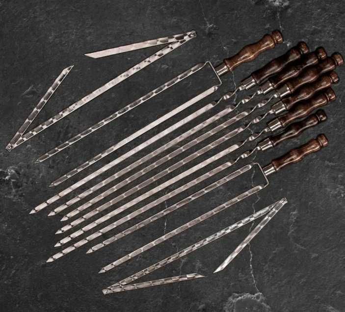 набір шампурів у кейсі шампура набор шампуров в кейсе