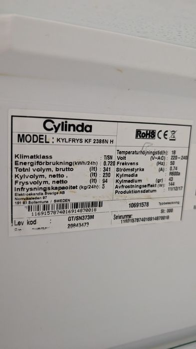 Холодильник Cylinda