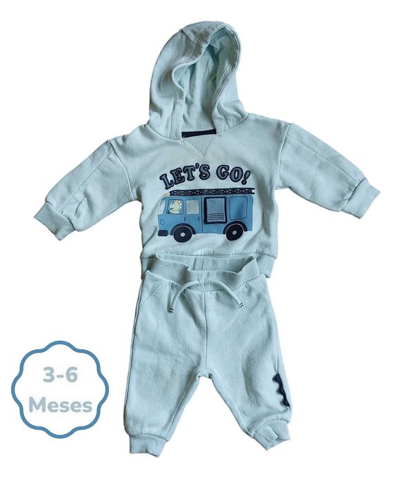 Primark Mint Sweater and Pants Set, 3–6 Months