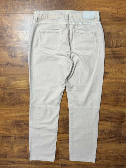 Spodnie jeansowe ze sznurkiem straight jeansy jasne Opus 40 L28 L