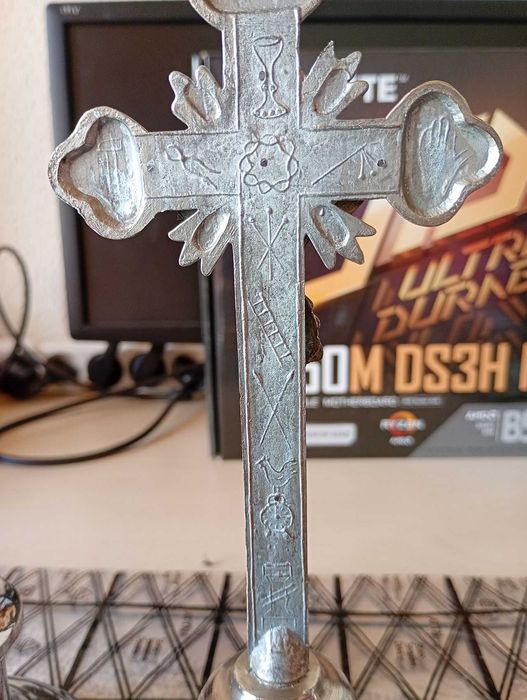 Warszawski antyk mosiężny ołtarzyk No 41 Antoni Wrany (FAW) – Arma Christi