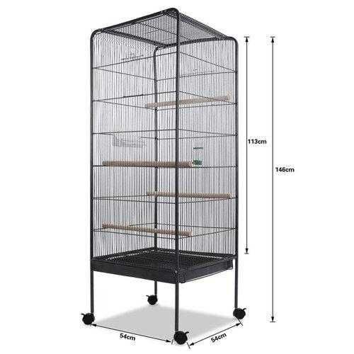 Большая клетка для попугая экзотических птиц 146x54x54см