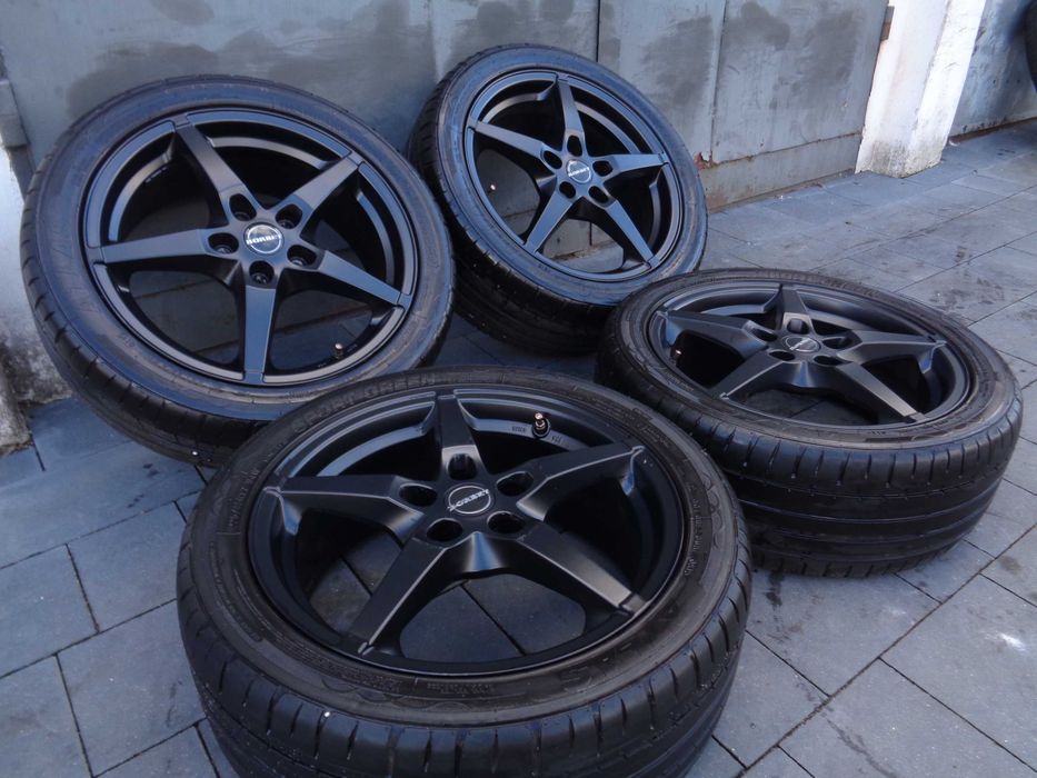 Czarne alufelgi BORBET 17 cali 5x112 VW Audi Seat Skoda Mercedes MINI