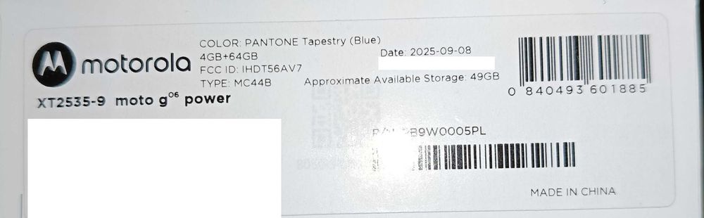 2 x MOTOROLA Moto G06 Power 4/64GB