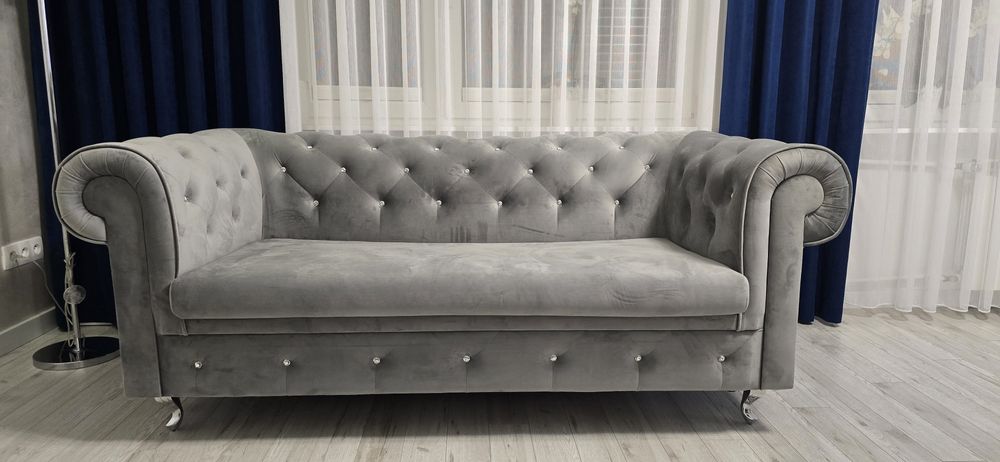 Sofy glamour Chesterfield nowe