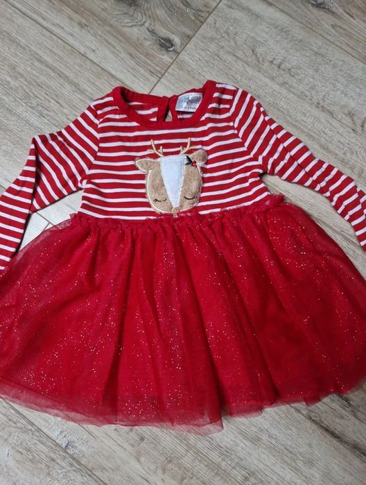 Sukienka świąteczna, tiul 74. Super stan.