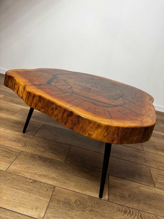 Stolik kawowy / drewno / loft / żywica / ogromny