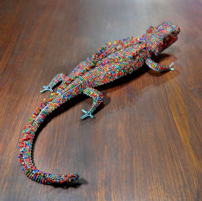 Escultura de missangas