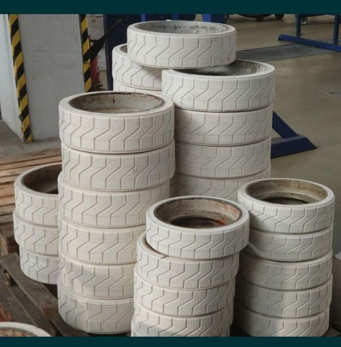 Gumowanie wałów do prasy, bębnów, kół jezdnych John Deere Claas Vicon