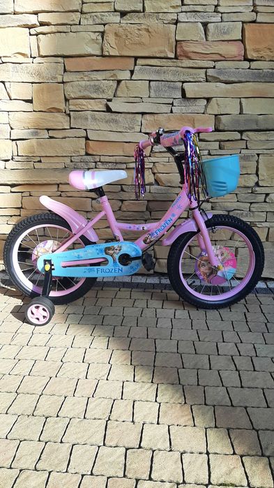 Rower 16,12 cali dla dziewczynki Frozen  koszyk taśmy kółka promocja !