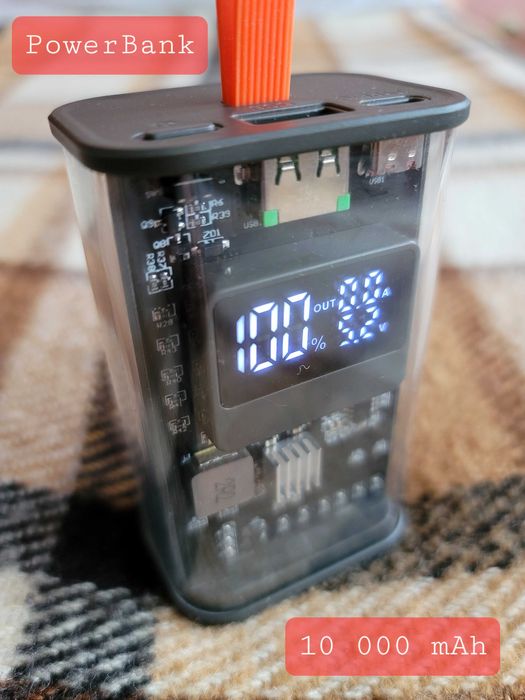 Портативний PowerBank 10 000 мАг, 22,5 Вт