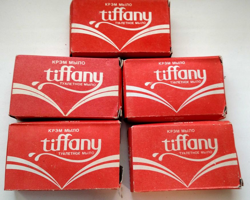 Крем -мыло Tiffany - 100 гр Индия новое времен СССР - 5 шт цена за все