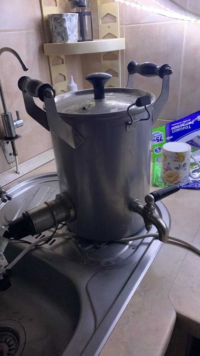 Ёмкость из нержавейки самовар на камбуз, нерж 1.5мм  новый  10 литров