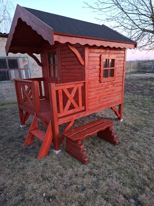 Domek  Drewniany do ogrodu  wraz z wyposażeniem