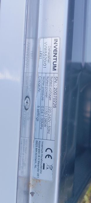 Zmywarka kompaktowa stołowa Inventum VVW5520/01 (Hyundai) / 6 kompletów