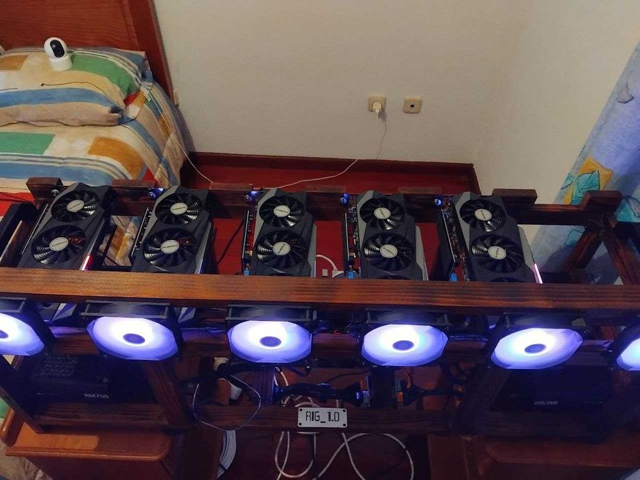 Mining Rig | 5x RTX 3080 Ti 12GB GYGABITE Non-LHR – Excelente Estado