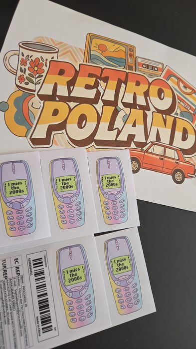 Nostalgiczna Naklejka z telefonem Nokia 3310