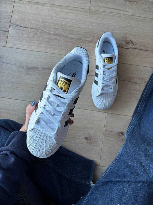 !ТОП! Adidas Superstar White Black Stripes 37 38 39 40 41 42 43 44 45