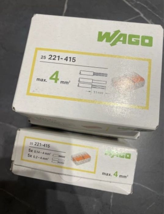 Szybkozłączki Wago 221-415 0,2-4 mm²/5 25 szt.