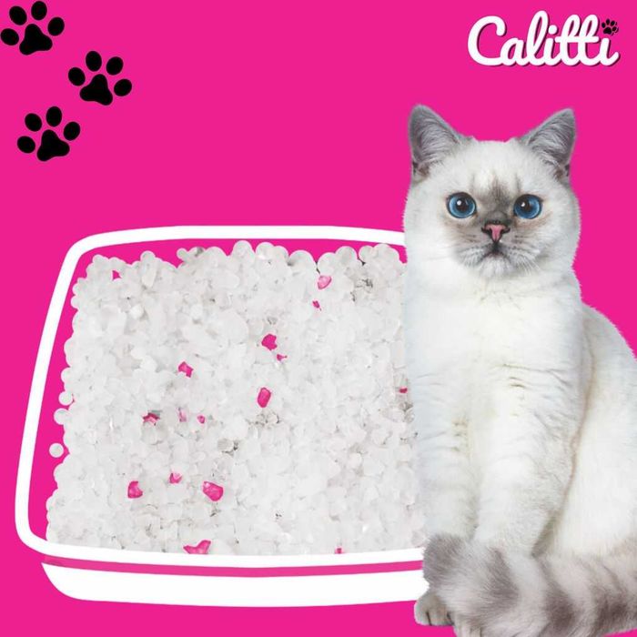 Żwirek silikonowy dla kota Antybakteryjny Calitti Crystals 4x3,8L