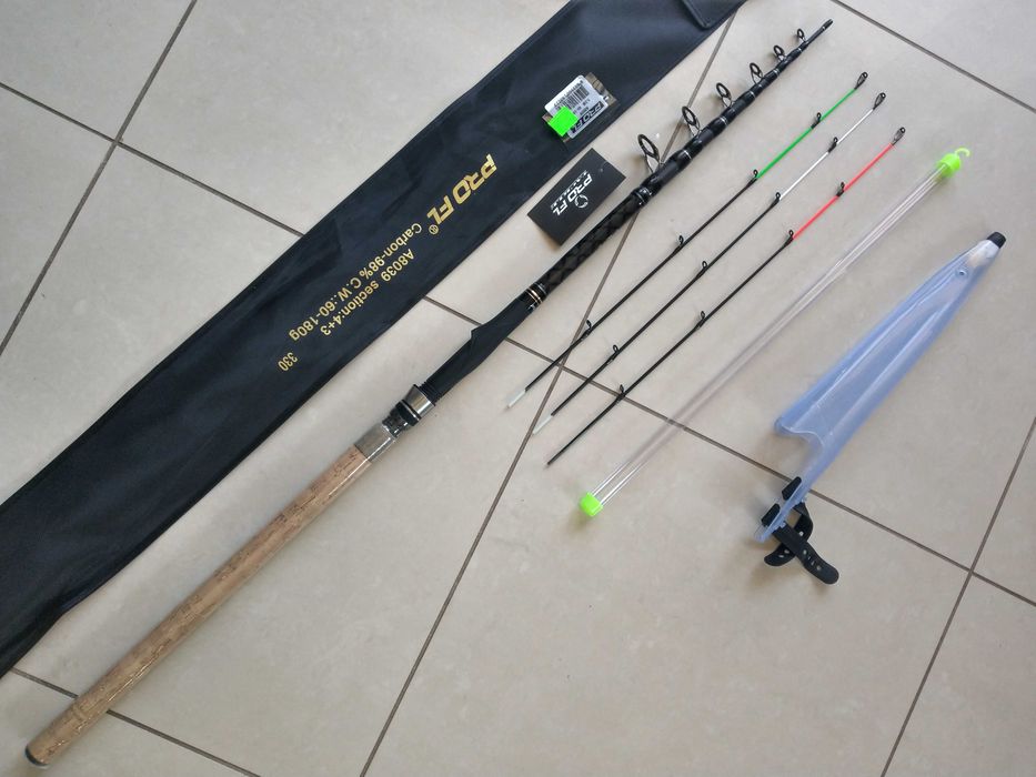 PRO FL Tele Feeder 3,30m 60-180g węglowy