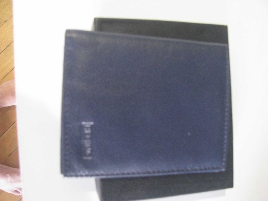 Nowy portfelik etui na karty kredytowe - bankowe ciemny granat