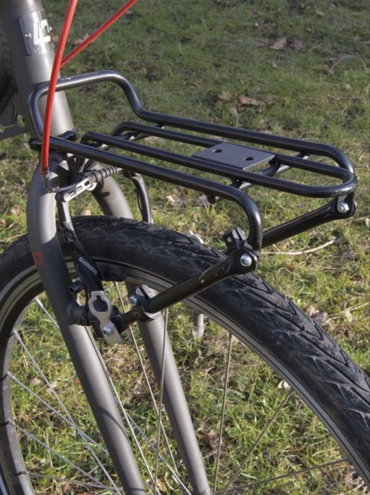 Przedni bagażnik rowerowy na kosz front rack lekki solidny markowy