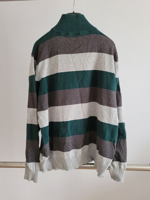 M 48  Bexleys Edition sweter męski ze stójką sweter z suwakiem pod szy