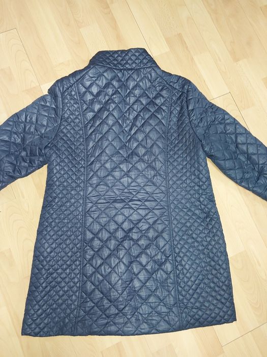 Granatowa kurtka damska wiosna jesień  dłuższa 42 44 2xl xl