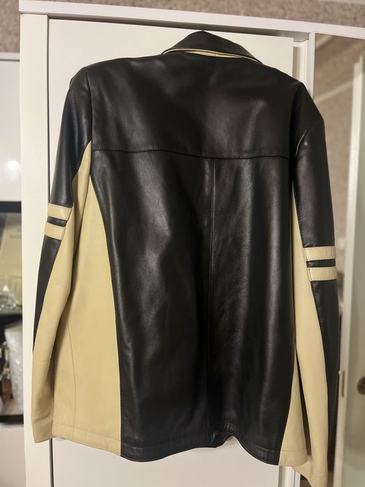 Męska skórzana kurtka XXL