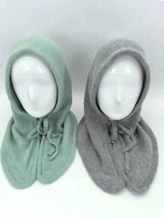 Капор з ангори на блискавці