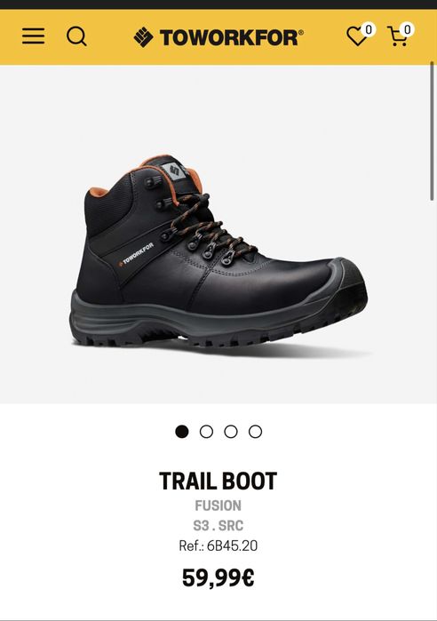 Botas biqueira de aço