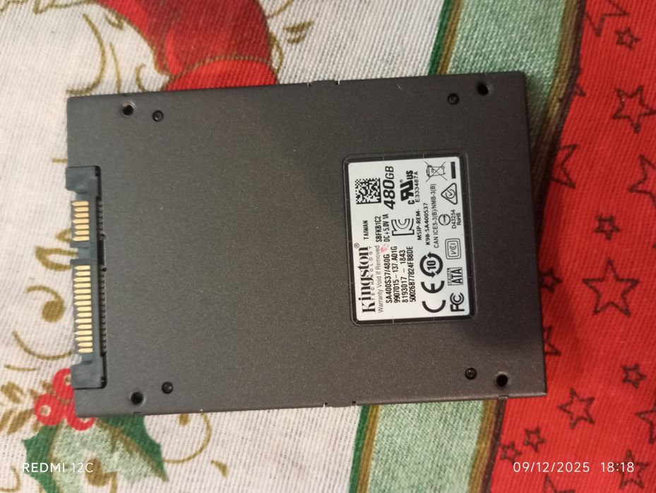 SSD Kingston 480GB SATA 2.5'' – Perfeito Estado