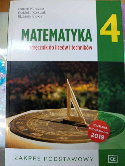 Matematyka podręcznik klasa 4 zakres podstawowy NOWA