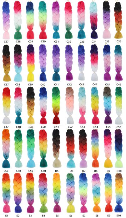 Канекалон, однотонные и омбре, оптом и в розницу.