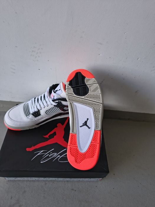 Buty Air Jordan 4 Retro white thunder 45