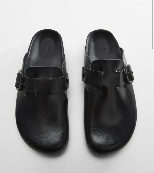 Клоги Mango Манго шкіряні 38 розмір