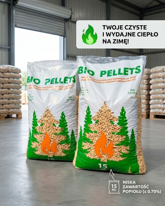 Pellet drzewny BioPellet Certyfikat A1 Winda HDS