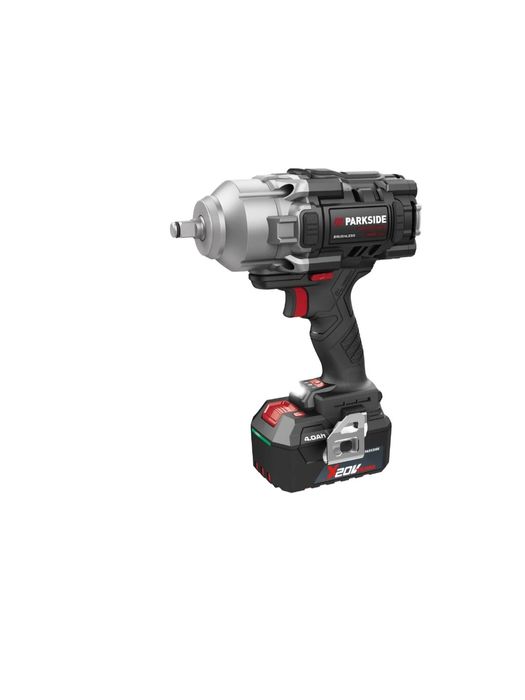 Chave impacto 20V com bateria e carregador parkside performance