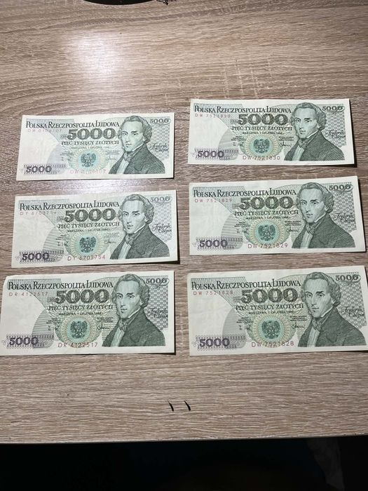 Banknoty 5000 zl
