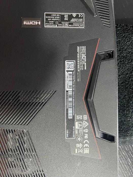 MSI GF63 Thin i5-9300H GTX 1650 16GB RAM 512GB SSD