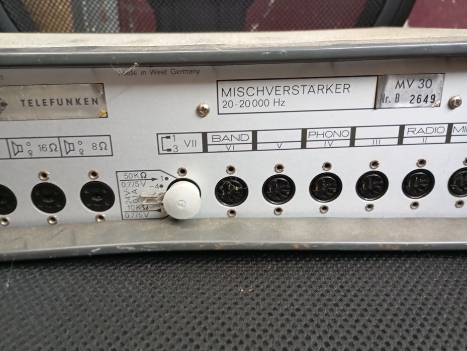 Amplificador Telefunken MV 30 NR. B 2649