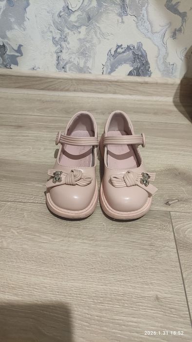 Туфлі дівчинка дитячі пудрові 30р
