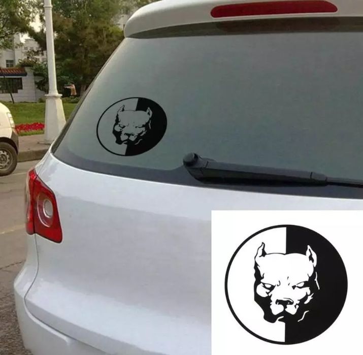 PITBULL - 11.5cm - naklejka na auto kamper quad ścianę quad