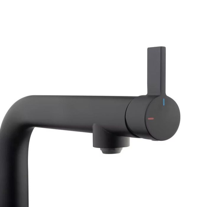 Bateria zlewozmywakowa Cooke&Lewis Kishi wylewka F czarna