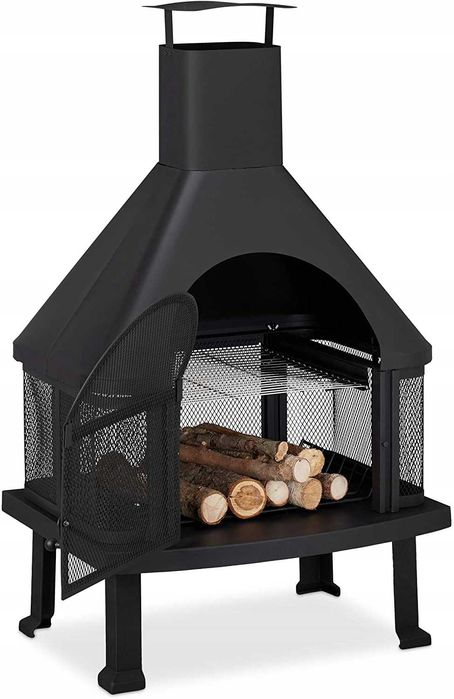 RELAXDAYS Kominek zewnętrzny Tarasowy z grillem