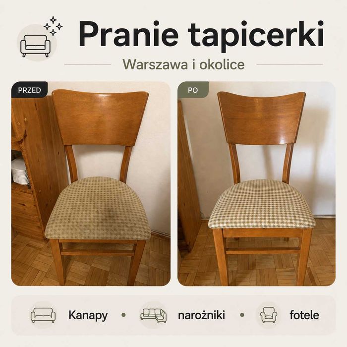 Czyszczenie Tapicerki Warszawa – Kanapy, Sofy, Narożniki, Krzesła