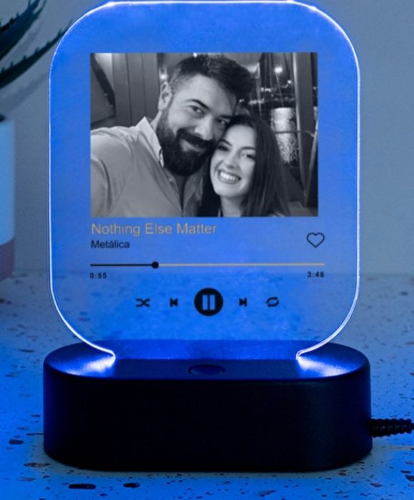 Placa Spotify Led + Modelos poster e quadro - presente natal